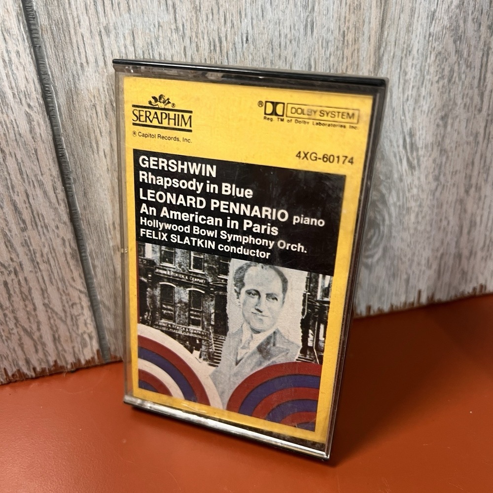 Gershwin Rhapsody in Blue An American in Paris Cassette Tape